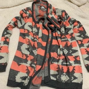 Pink and grey cardigan